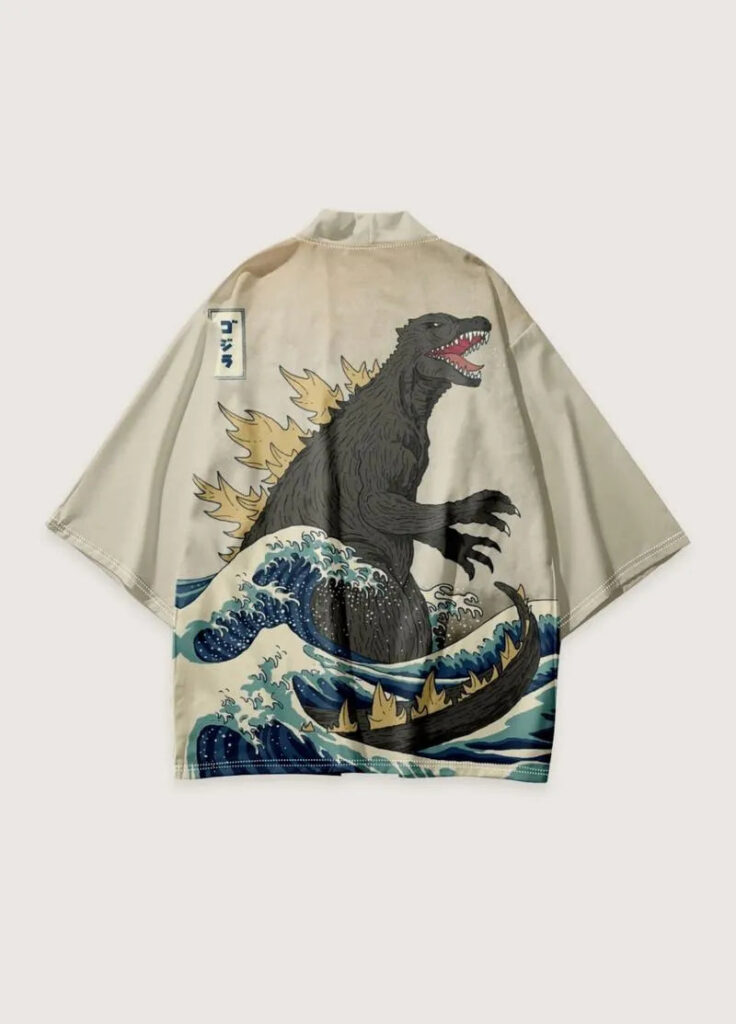 Kimono japonais homme godzilla — Kaiju