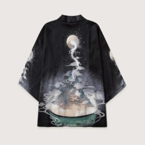 Kimono japonais homme lune — Tsuki vue 2