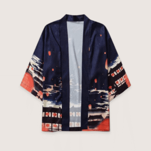 Kimono japonais — Lanternes Nocturnes vue 2