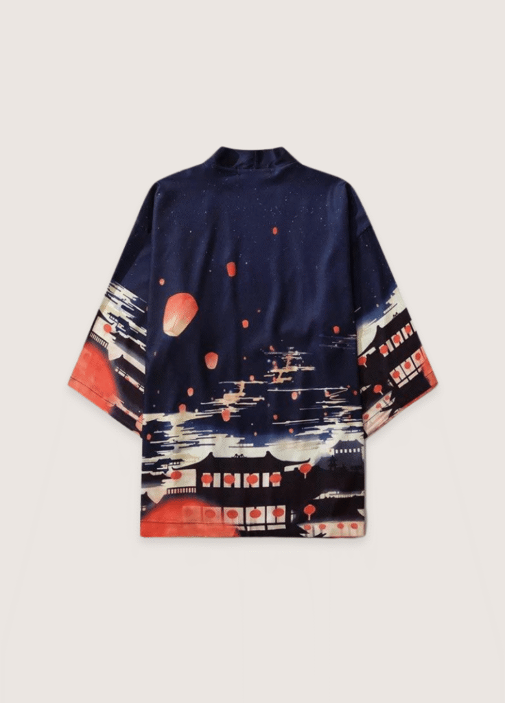 Kimono japonais — Lanternes Nocturnes