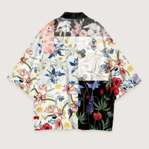 Kimono japonais pour homme fleuri — Sakura vue 2