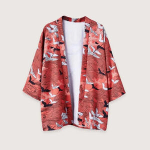 Kimono japonais traditionnel grues — Tsuru