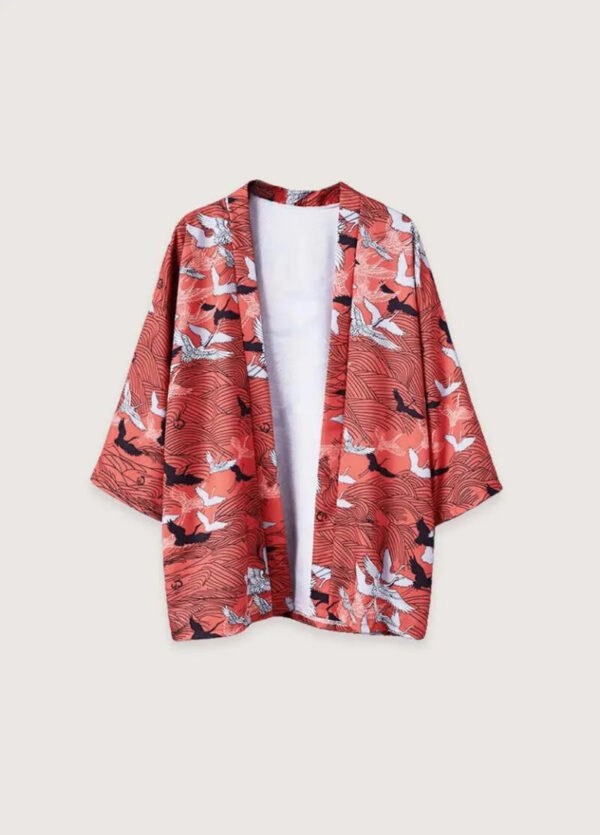 Kimono japonais traditionnel grues — Tsuru
