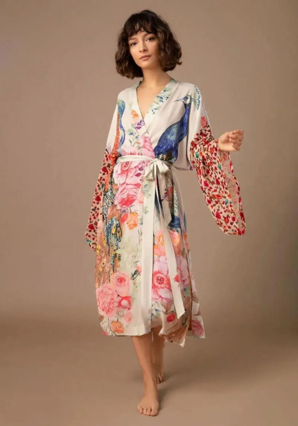 Kimono long blanc femme — Shiro
