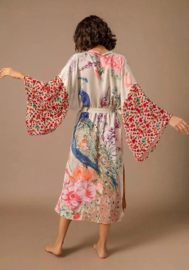Kimono long blanc femme — Shiro