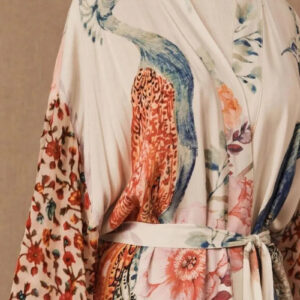 Kimono long blanc femme — Shiro vue 3