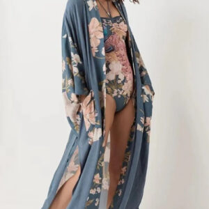 Kimono long bleu — Aoi