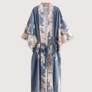 Kimono long bleu — Aoi vue 5