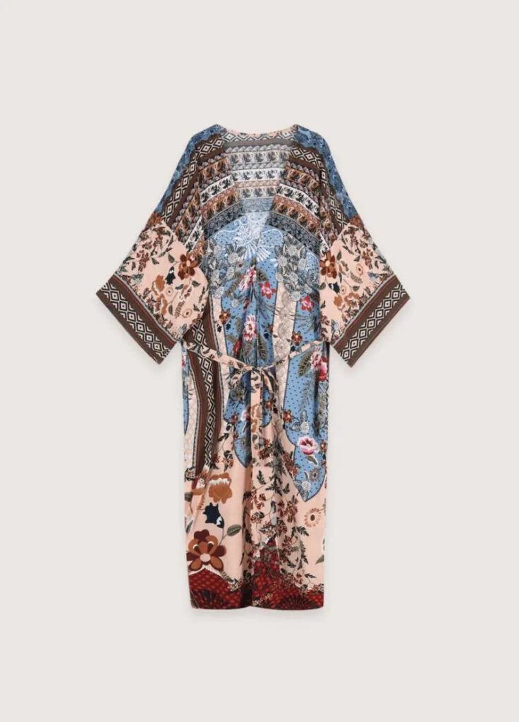 Kimono long bohème multicolore — Niji