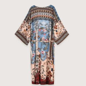 Kimono long bohème multicolore — Niji vue 2