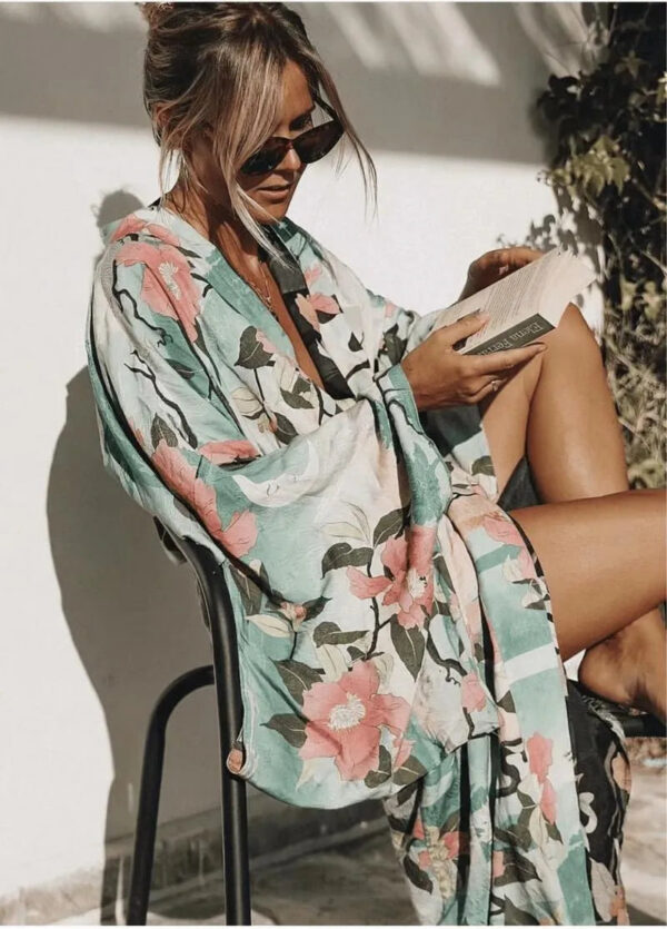 Kimono long coton tropical — Nangoku