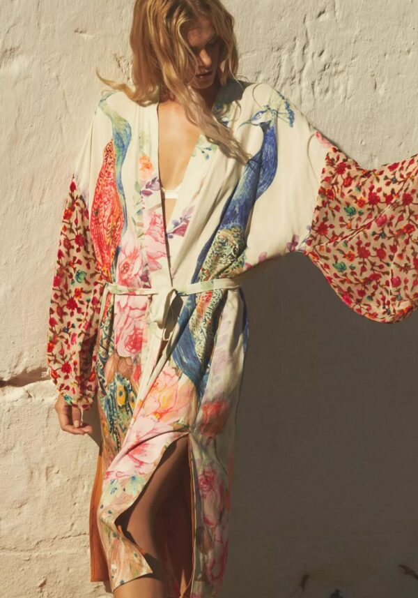 Kimono long de plage — Cache-Cœur