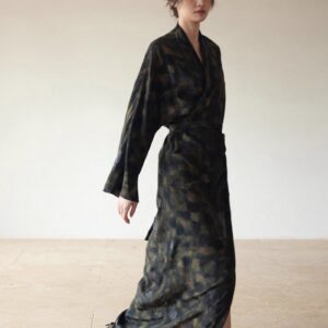 Kimono fluide long bohème — Nagare vue 3