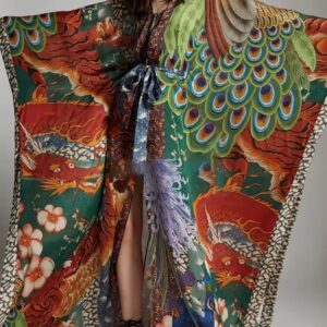 Kimono femme long — Hōō vue 3