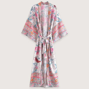 Kimono long femme été fleuri — Natsu