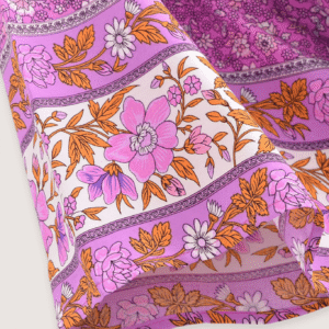 Kimono long — Floral Fuchsia vue 5