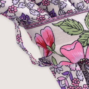Kimono long — Floral Lilas vue 5