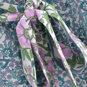 Kimono long — Floral Turquoise vue 5