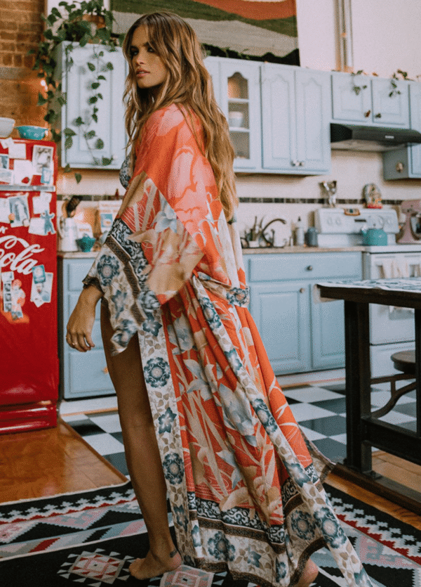 Kimono long — Grue Orange