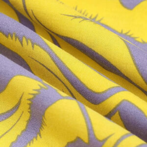 Kimono long jaune violet — Zebura vue 4
