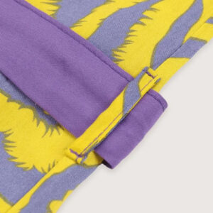 Kimono long jaune violet — Zebura vue 5