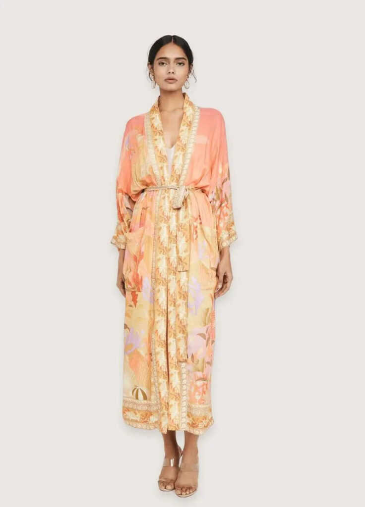 Kimono long manche orange — Ningyo