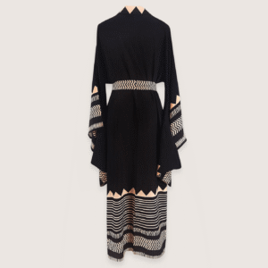 Kimono long noir — Nami vue 3