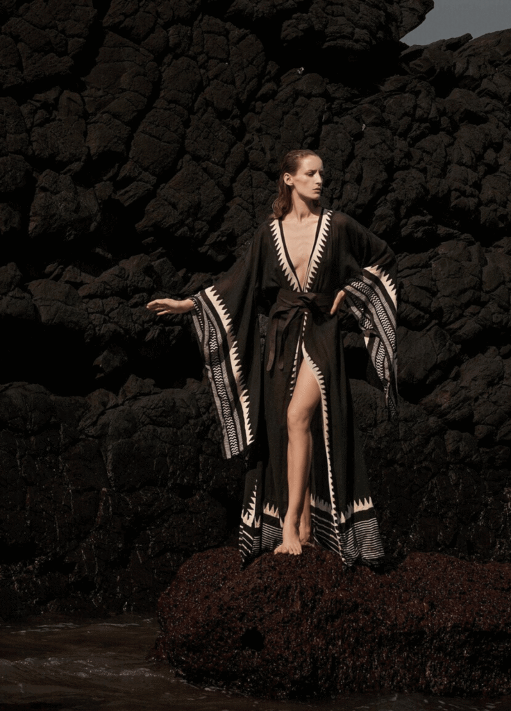 Kimono long noir — Nami