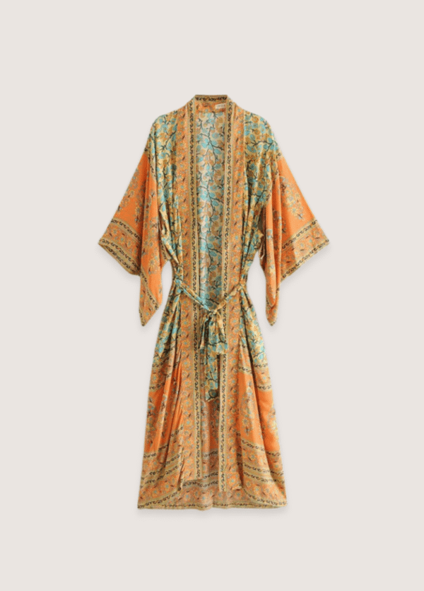 Kimono long orange — Daisy Bohème