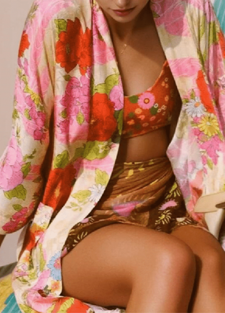 Kimono long — Pivoine