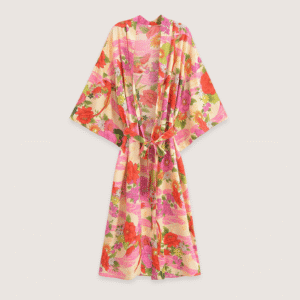 Kimono long — Pivoine vue 2
