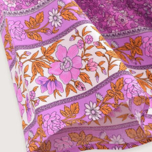 Kimono Long Rose Floral Femme — Style Boheme Japonais vue 5