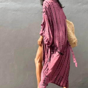 Kimono long rose — Sakura vue 2