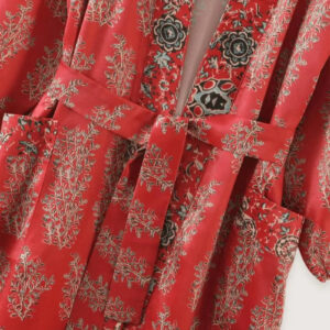 Kimono long rouge — Beni vue 2