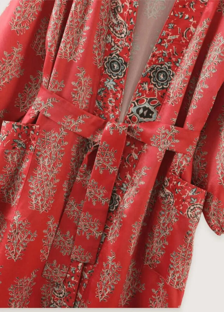 Kimono long rouge — Beni