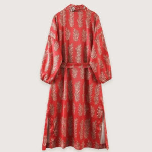 Kimono long rouge — Beni vue 5