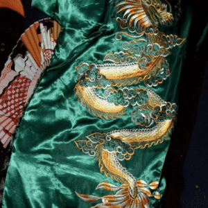 Kimono long soie — Kinryū vue 3