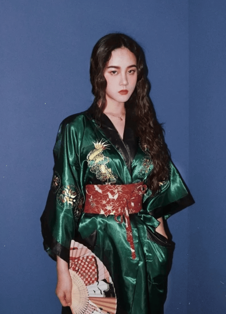 Kimono long soie — Kinryū