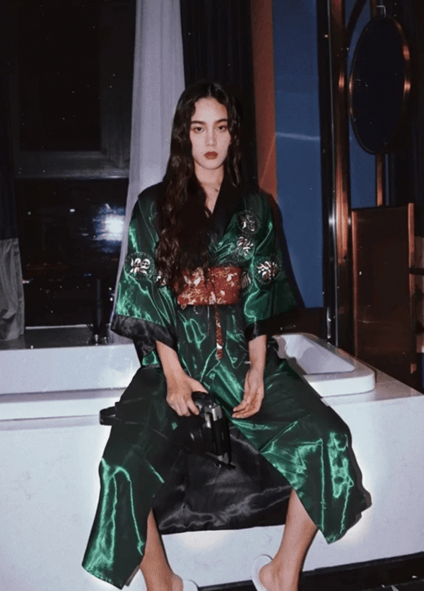 Kimono long soie — Kinryū
