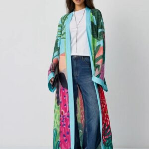 Kimono long tropical — Palmaïa vue 3