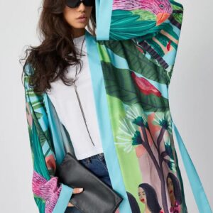 Kimono long tropical — Palmaïa vue 4