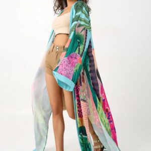 Kimono long tropical — Palmaïa vue 2