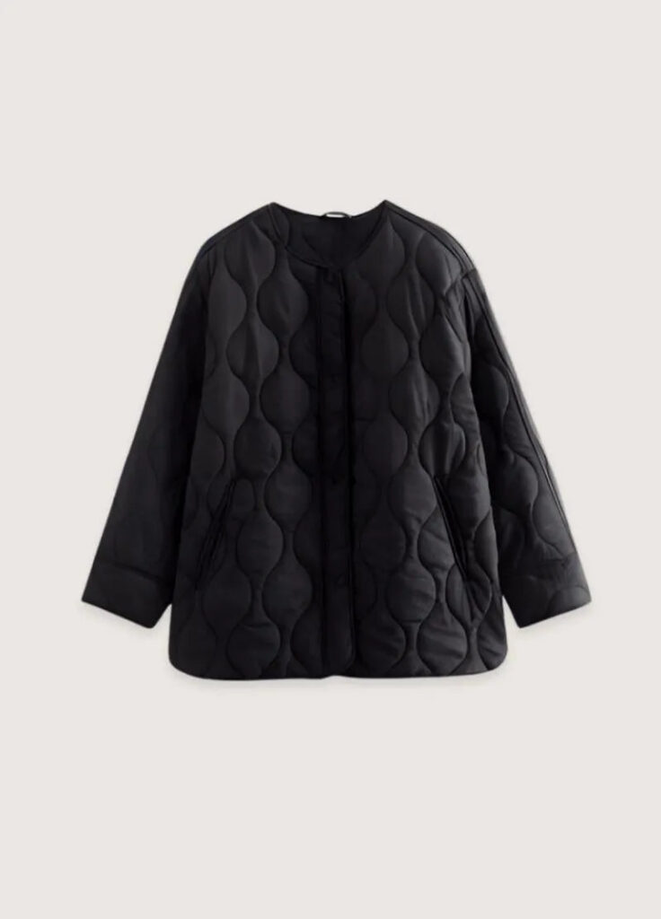 Veste matelassée kimono noir — Kokuyou