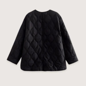 Veste matelassée kimono noir — Kokuyou vue 2