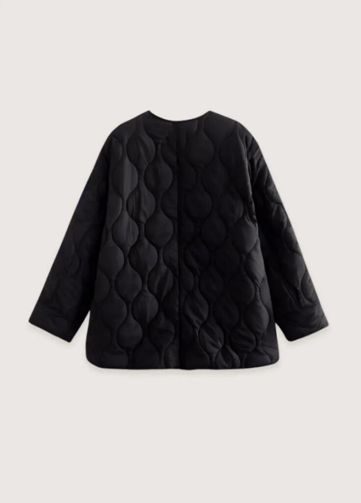 Veste matelassée kimono noir — Kokuyou
