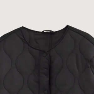 Veste matelassée kimono noir — Kokuyou vue 3