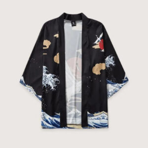 Kimono noir homme grue — Mai