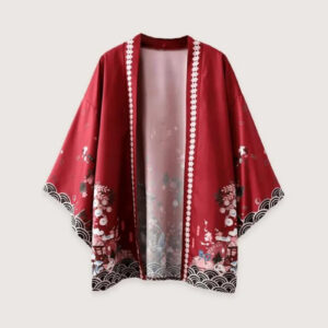 Kimono rouge homme mystique — Aki