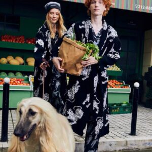Peignoir kimono noir — Byakko vue 4