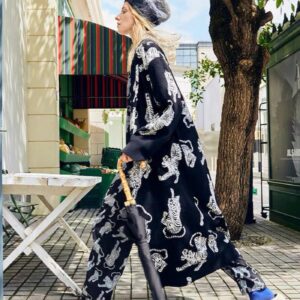 Peignoir kimono femme — Purumeria vue 5